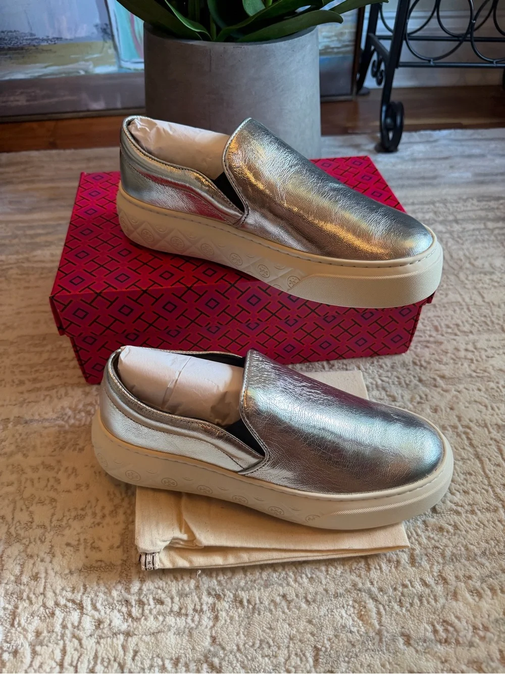 Tory Burch Ladybug Slip On Sneakers